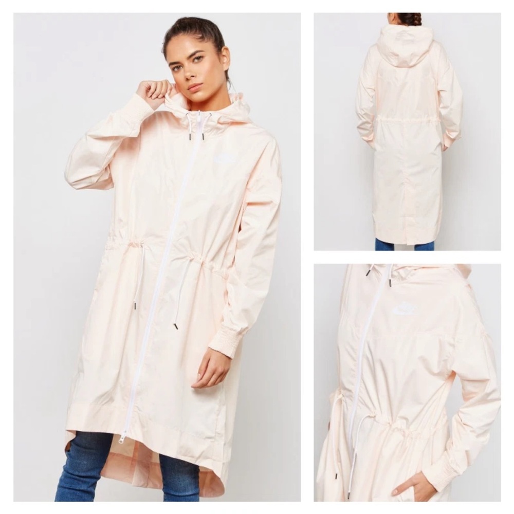 Nike Light Peach Hooded windbreaker Jacket XS‎
